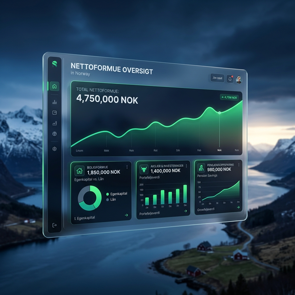 How to Calculate Your Net Worth in Norway (Property, Pension, Debt & Investments)